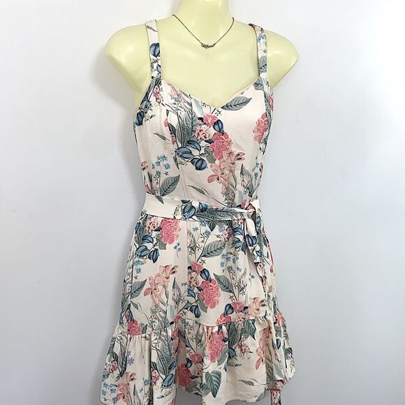 Parker Dress Mini Floral Ruffle Hem Sz 4 NWOT - Picture 5 of 8